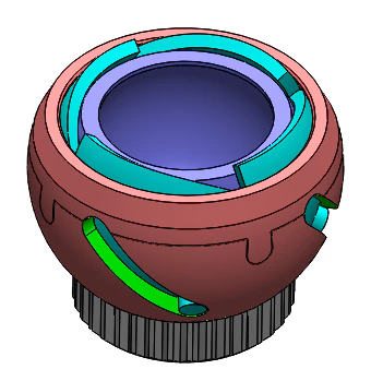 D25B4V01 Iris ball shutter mechanism 3d print free 3D Print Model .c4d .max .obj .3ds .fbx .stl .blend