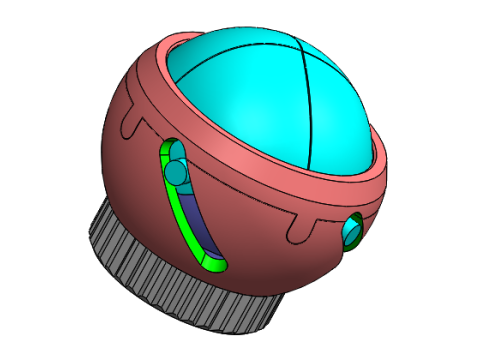 D25B4V01 Iris ball shutter mechanism 3d print free Modelo de Impressão 3D