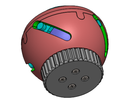 D25B4V01 Iris ball shutter mechanism 3d print free Modelo de Impressão 3D