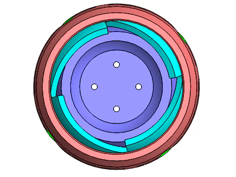 D25B4V01 Iris ball shutter mechanism 3d print free 3D Print Model