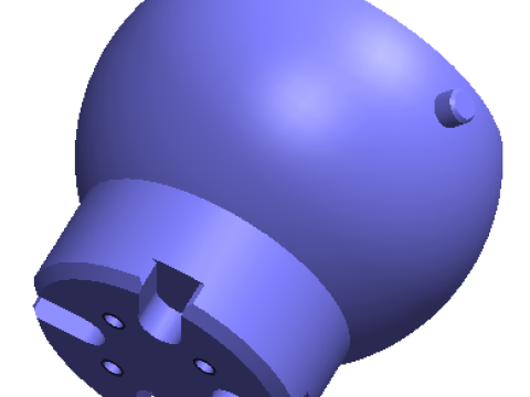D25B4V01 Iris ball shutter mechanism 3d print free Modelo de Impressão 3D