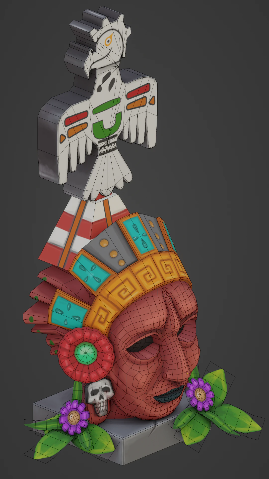 Gamedev probs Indian idol 3D Model .c4d .max .obj .3ds .fbx .stl .blend