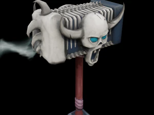 Gamedev hammer lowpoly 3D Model