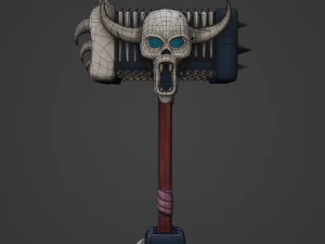 Gamedev hammer lowpoly 3D Model