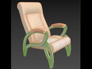 Armchair Verona Vanilla 3D Model