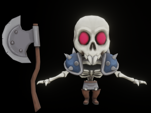 Hand paint skeleton 3D 模型