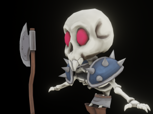 Hand paint skeleton 3D Model
