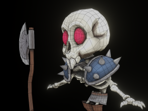 Hand paint skeleton 3D Model