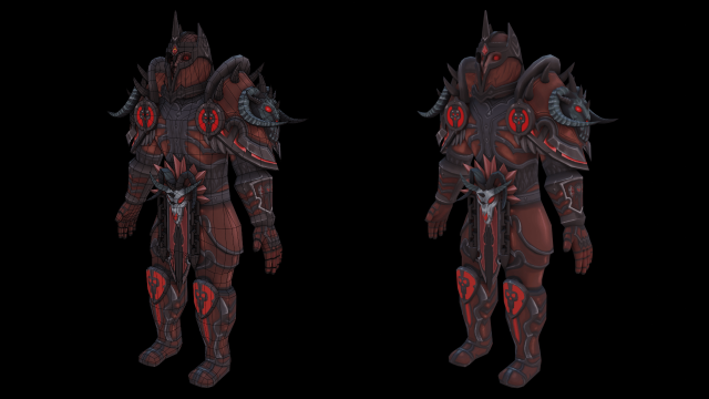 Deathknight from Warcraft 3D 模型 .c4d .max .obj .3ds .fbx .stl .blend