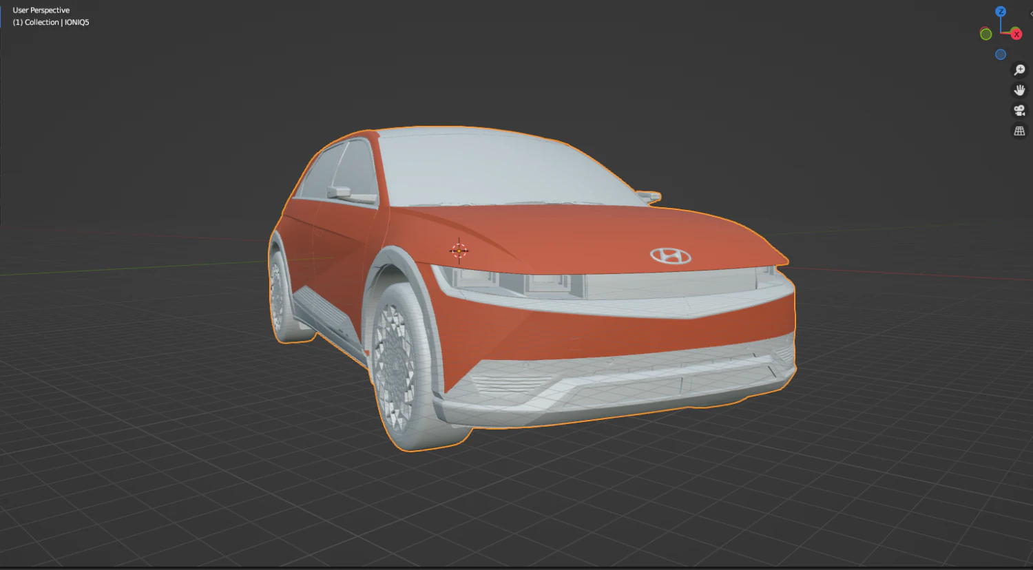 Hyundai IONIQ-5 3D Model .c4d .max .obj .3ds .fbx .stl .blend
