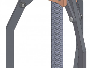 3-Jaw Bearing Puller 3D Model