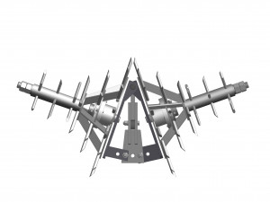Inter-row adjustable cultivator 3Dモデル