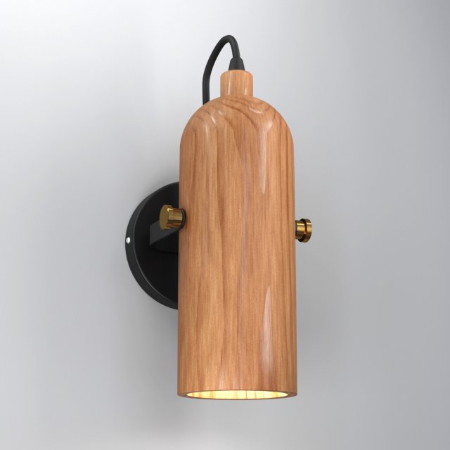 CWS142 WOODEN BEDSIDE LAMP Modèle 3D .c4d .max .obj .3ds .fbx .stl .blend 