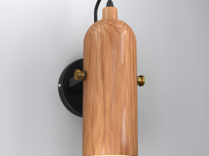 CWS142 WOODEN BEDSIDE LAMP 3D Model
