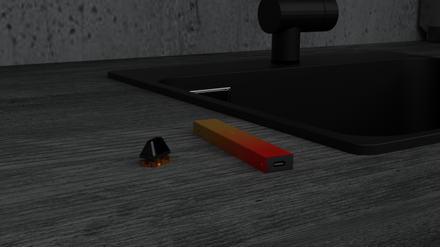 Electronic vaporizer 3D Model .c4d .max .obj .3ds .fbx .stl .blend 