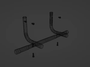 Horizontal bar 3D Model