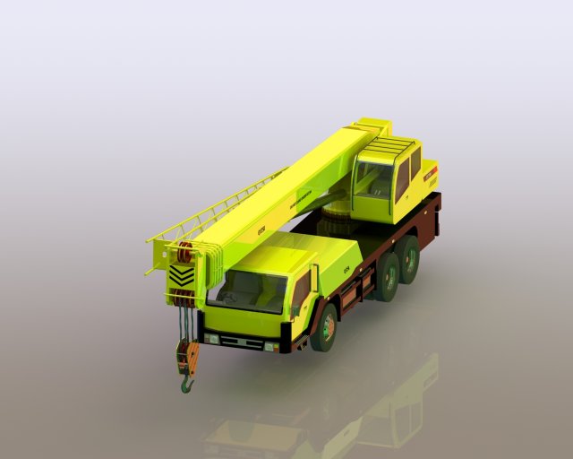 Hydraulic Truck Crane xct80 Modelo 3D .c4d .max .obj .3ds .fbx .stl .blend