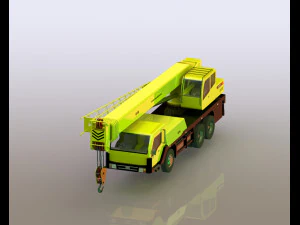 हाइड्रोलिक ट्रक क्रेन xct80 3D मॉडल