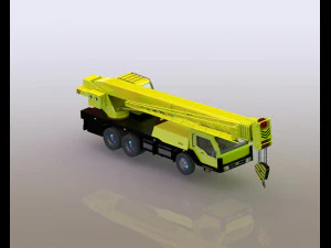 Hydraulic Truck Crane xct80 3D Model