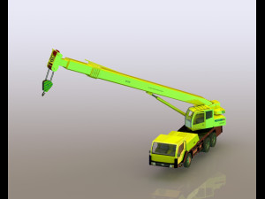 Hydraulic Truck Crane xct80 Modelo 3D