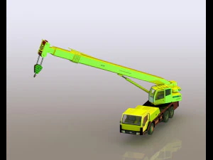 Hydraulic Truck Crane xct80 3D Model