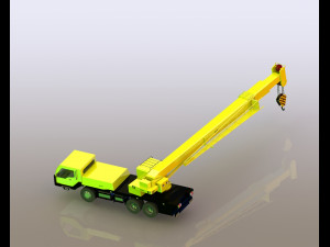 Hydraulic Truck Crane xct80 Modelo 3D