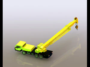 Hydraulic Truck Crane xct80 3D Model