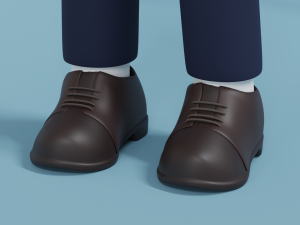 Minimal Man Cartoon Character 01 Modèle 3D