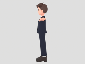 Minimal Man Cartoon Character 01 Modèle 3D