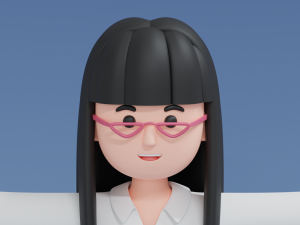 Minimal Woman Cartoon Character 01 3Dモデル