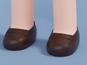Minimal Woman Cartoon Character 01 3Dモデル