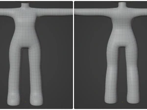 Base Model Cartoon Character Low-poly 3D Model