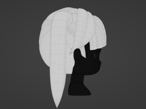 Female Hair Style 01 3D Модель