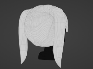 Female Hair Style 01 3D Модель