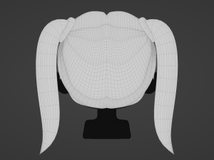 Female Hair Style 01 3D Модель
