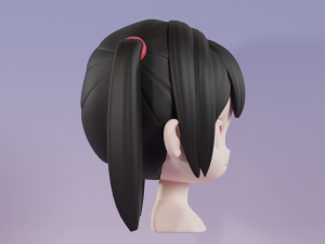 Female Hair Style 02 Modèle 3D