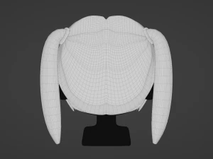 Female Hair Style 02 3D Model