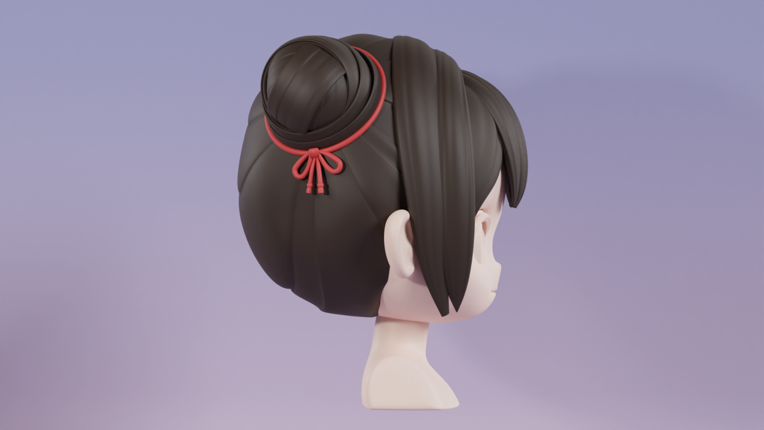 anime hair 3D Model in Cartoon 3DExport