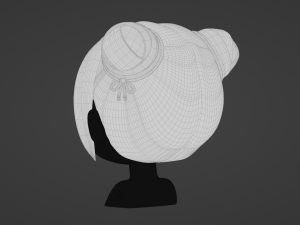 Female Hair Style 03 Model 3D