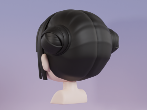 Female Hair Style 05 3D-Modell