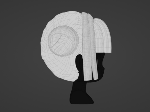 Female Hair Style 05 3D-Modell