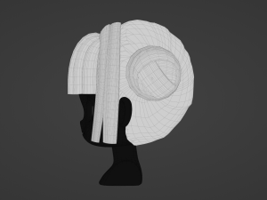 Female Hair Style 05 3D-Modell