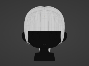 Female Hair Style 06 3D 模型
