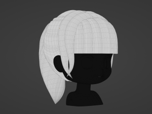 Female Hair Style 06 3D 模型
