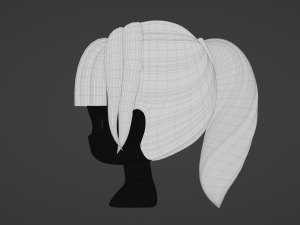 Female Hair Style 06 3D 模型