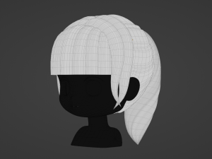 Female Hair Style 06 3D 模型