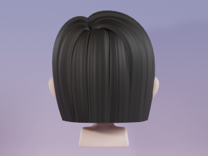 Female Hair Style 07 3D Model