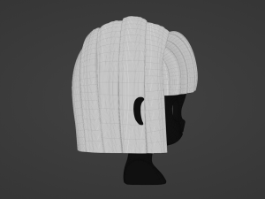 Female Hair Style 07 3D Model