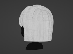 Female Hair Style 07 3D Model