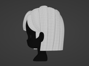Female Hair Style 07 3D Model